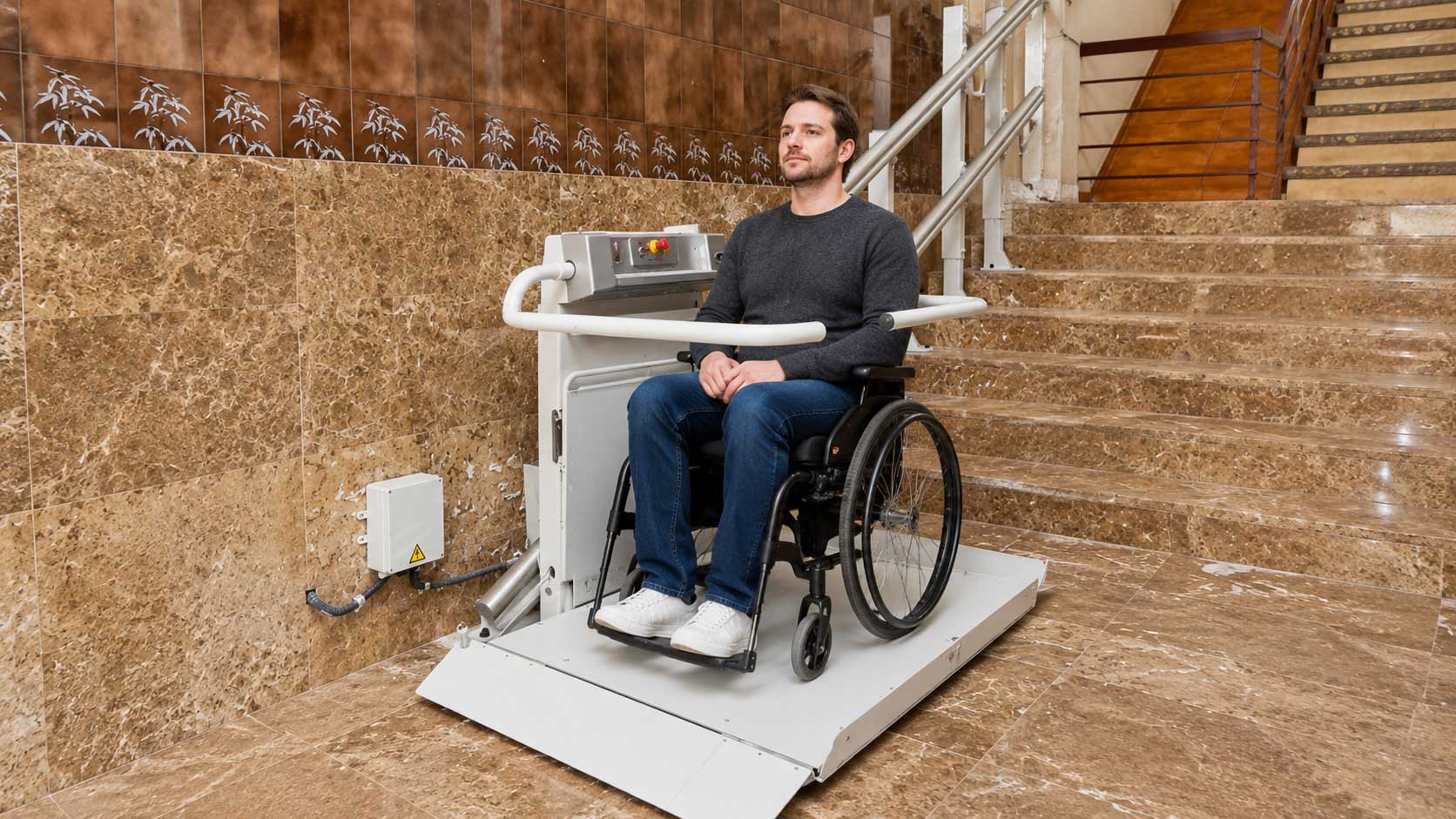 Montascale a piattaforma per disabili